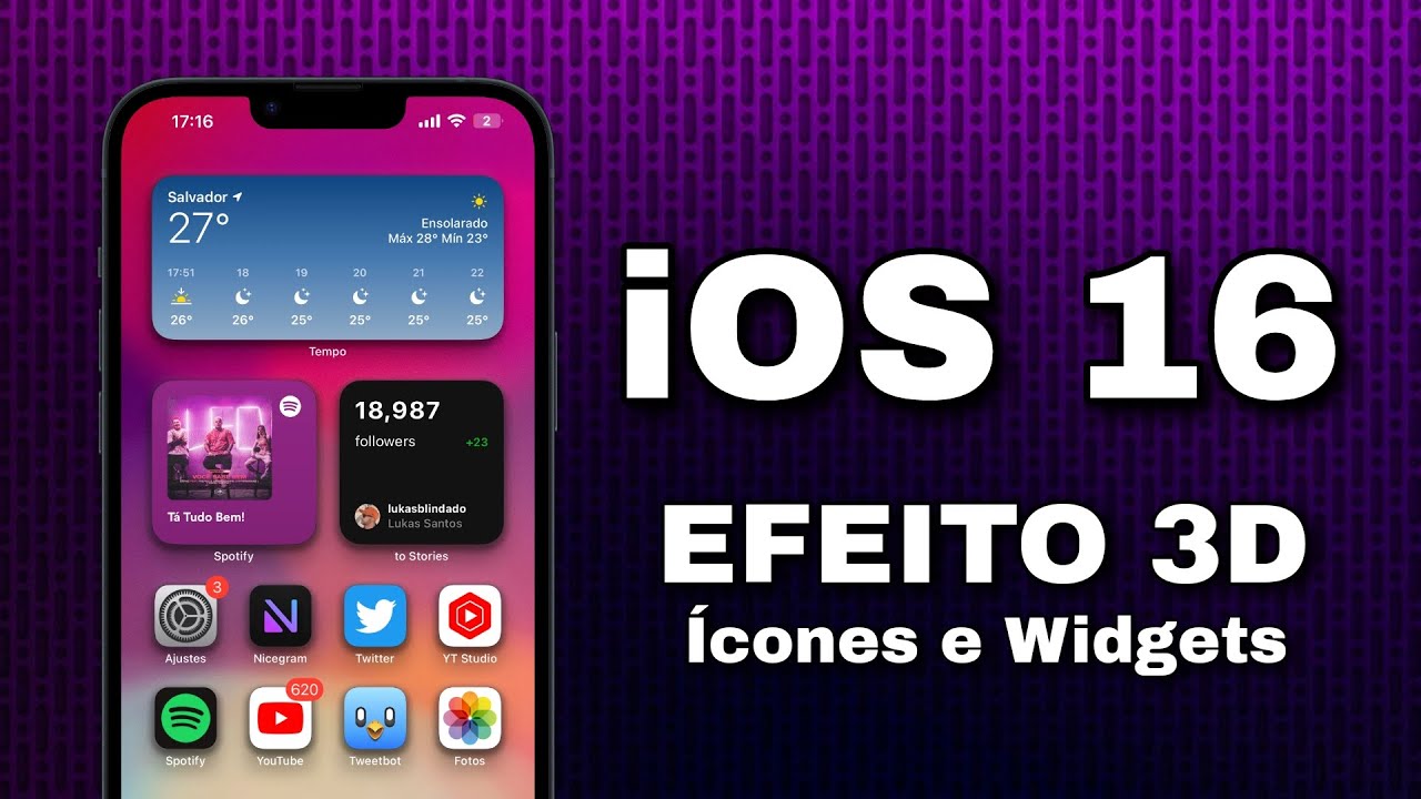 Ios 3d iOS 16 - Efeito 3D nos Ícones e Widgets na Tela Inicial do Seu iPhone ...