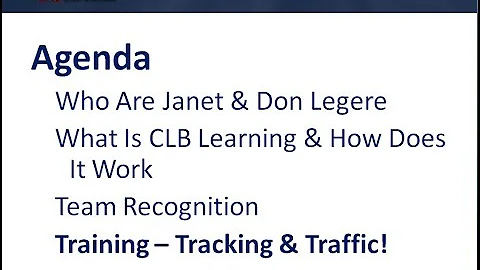 Janet Legere on Tracking & Traffic