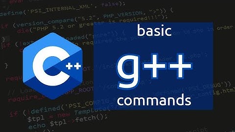 basic g++ commands and compile multiple C++ files