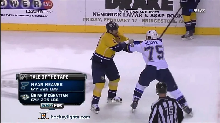 Ryan Reaves vs Brian McGrattan Feb 4, 2012