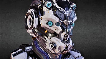 SCI-FI HELMET - BLUE NEON - Jonathan BENAINOUS