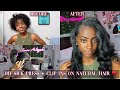 HOW TO: SILK PRESS TYPE 4 NATURAL HAIR AT HOME + ADD CLIP-INS | BETTER LENGTH HAIR