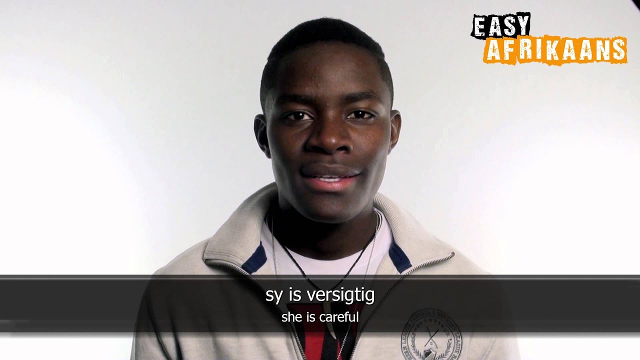 Easy Afrikaans Verbs - Wees: Sy is
