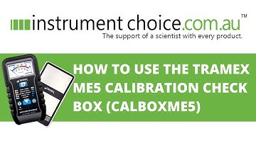 How To Use The Tramex ME5 Calibration Check Box (CALBOXME5)
