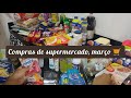 Compras de supermercado/ Compra básica para o mês