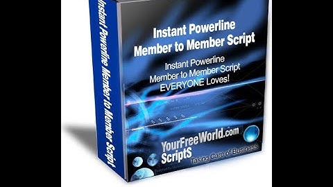 Instant Powerline Script Admin area - How to Use
