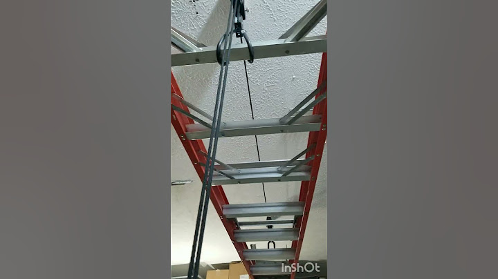 Using WHAT to store a ladder for less than $30?