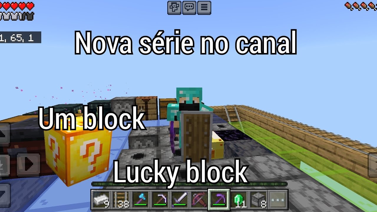 nova série do canal um block de Lucky block - YouTube