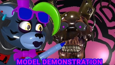 [PRISMA3D V2 BETA] Fnaf Security breach "burntrap" #foxgamerbackdaniel [4K VIDEO]