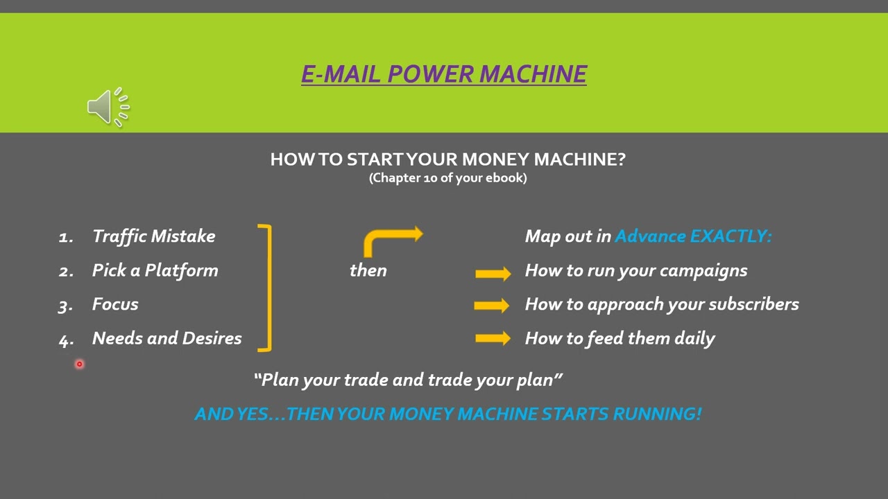 E-Mail Power Machine - Creating An Email Marketing Machine (Video #15)