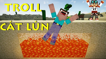 CÁCH LÀM BẪY TROLL CÁT LÚN TRONG MINECRAFT CỰC ĐƠN GIẢN