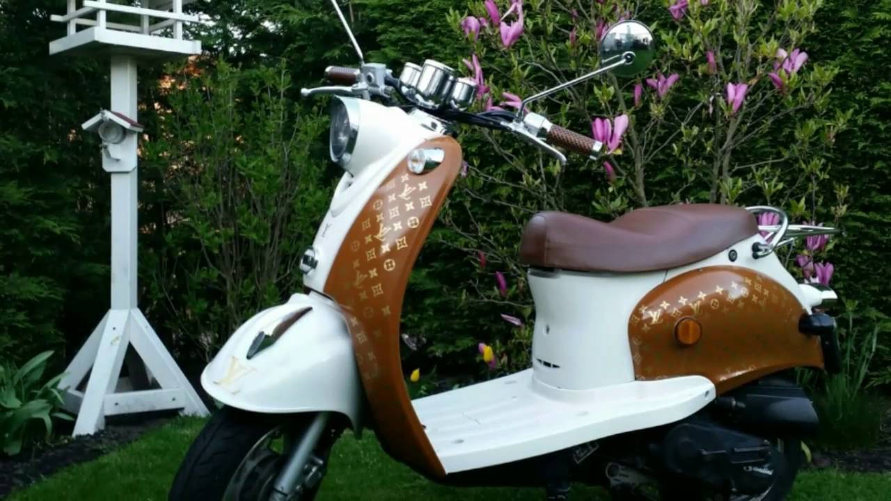 Retro scooter ,,Louis Vuitton project,, - YouTube