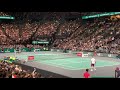 INSANE Rally between Djokovic and Dimitrov(PARIS 2019 Court Level view)