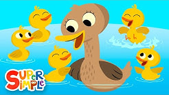 Five Little Ducks | Kids Songs | Super Simple Songs  - Durasi: 2:54. 