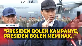 Jokowi di Hadapan Prabowo: Presiden Boleh Kampanye, Boleh Memihak