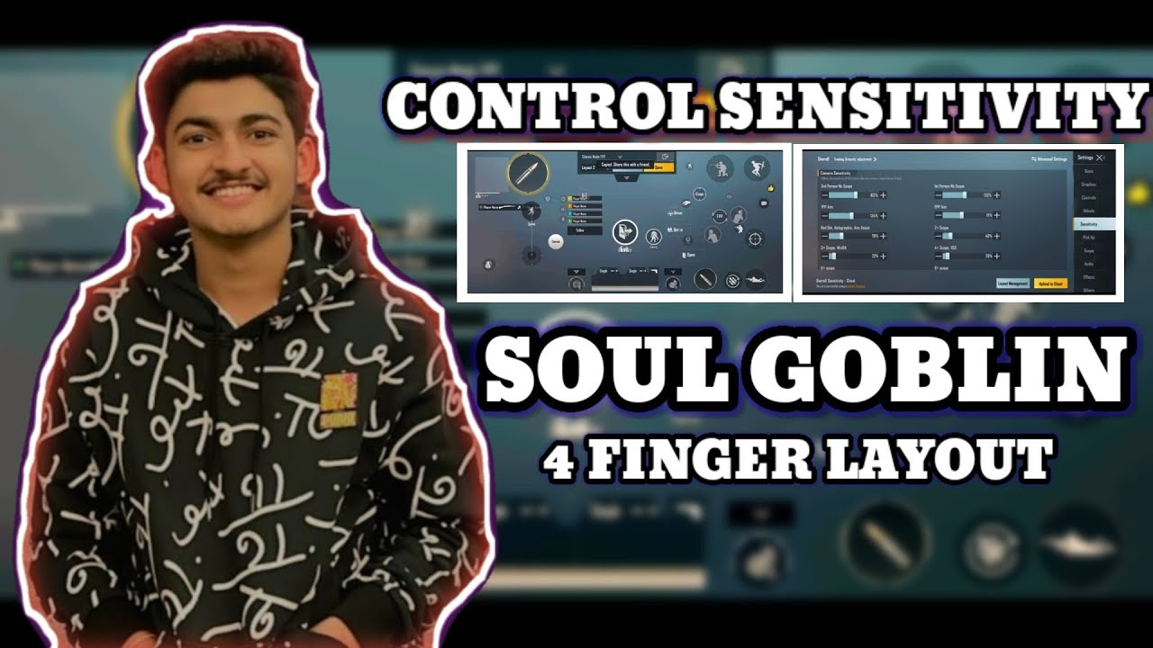 SOUL GOBLIN CONTROL LAYOUT CODE AND SENSITIVITY CODE BGMI 4 FINGER ...