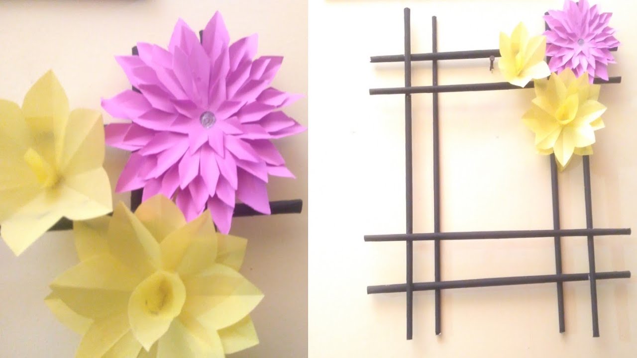 Wow!!!New wall hanging Homemade wall hanging Easy and simple flower
