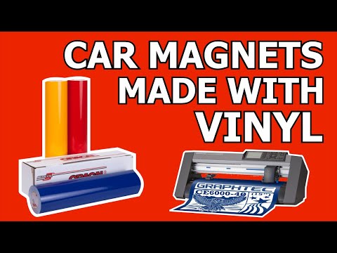 How to apply vinyl to a magnet