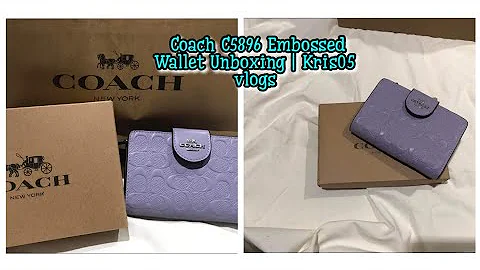 Coach C5896 Embossed Wallet Unboxing | Kris05 vlogs