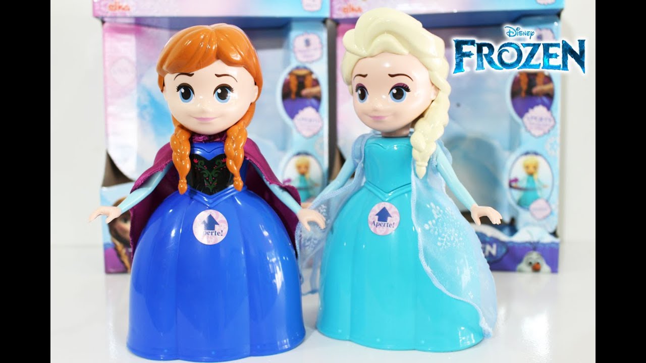 Frozen Elsa e Anna Bonecas Falam Cantam Músicas Disney Dolls