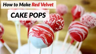 How to Make CAKE POPS | Homemade Red Velvet Cake Pops Tutorial and Recipe