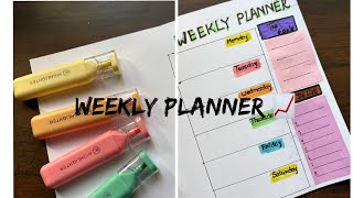 “Make Your Own Weekly Timetable | Easy DIY”📑