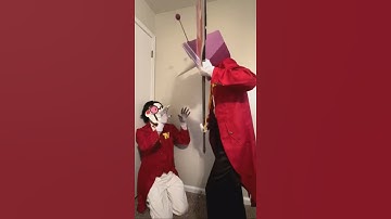 CALM DOWN - Tenna and Spamton cosplay reenact #Deltarune #Tenna #Spamton #Cosplay