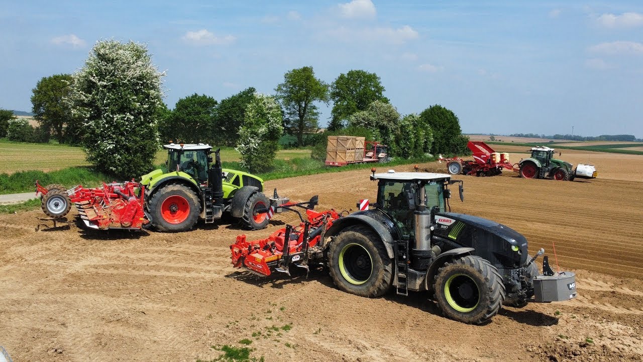 🥔🇫🇷Un Axion 930 UNIQUE EN FRANCE pour ce chantier XL de plantation de pommes de terre !