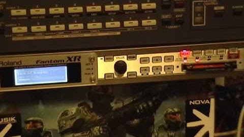Roland Fantom XR How To Make A Rhythm Kit From Samples