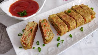 لفائف البيض الكورية korean Egg rolls #shorts