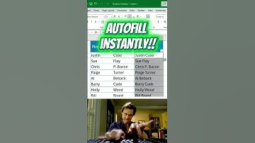 Excel Typing FOR You 🤯 (Flash Fill) #excel #exceltricks