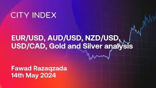 EUR/USD, AUD/USD, USD/CAD, Gold and Silver analysis - May 14, 2024