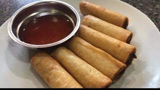 Filipino Lumpia Shanghai Recipe/Cooking & Eating Sounds- ASMR