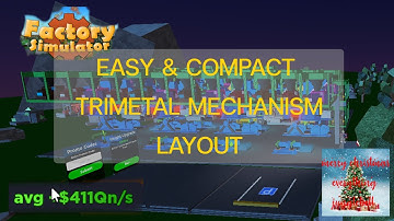 Roblox Factory Simulator Easy & Compact Tier 5: Trimetal Mechanism Compact Layout