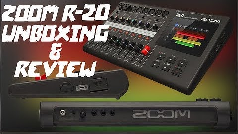 New ZOOM R20 Digital Multitrack Digital Recorder, Interface, Mixer: Unboxing and First Look