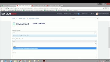 BeyondTrust Password Safe and ServiceNow:  Request RDP Session