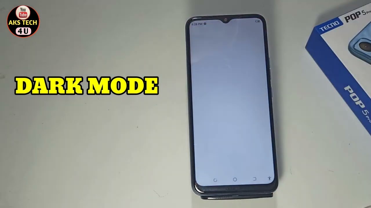 How To Enable Dark Mode in Tecno Pop 5 Pro | Tecno Pop 5 Pro में dark Mode कैसे ON करें