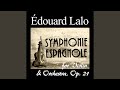 Miniature de la vidéo de la chanson Symphonie Espagnole For Violin And Orchestra In D Minor, Op. 21: Ii. Scherzando. Allegro Moderato