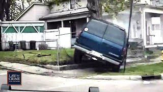 Woman Crashes SUV into Pole, Tree During Police Chase — Dashcam Video