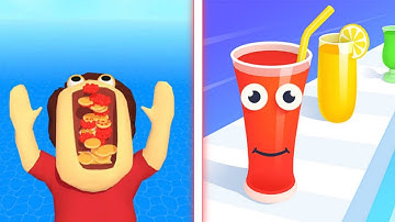 Juice Run 🆚 pancake Run Asmr Gameplay | Android iOS Walkthrough Gameplay Android apps