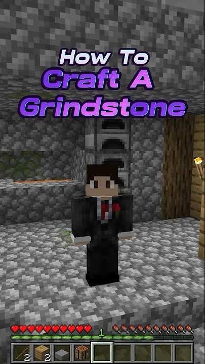 How to Craft A Grindstone in #Minecraft Java - YouTube