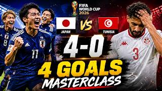 JAPAN 4-0 TUNISIA Highlights | FIFA World Cup 2026 Goals, Skills & Amazing Saves HD