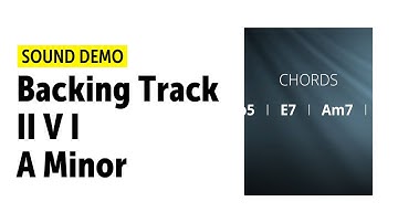 Guitar Backing Track - II V I - 2 5 1 in A-Minor (100Bpm)