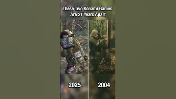 These two Konami games are 21 years apart #metalgearsolid #metalgearsolidsnakeeater