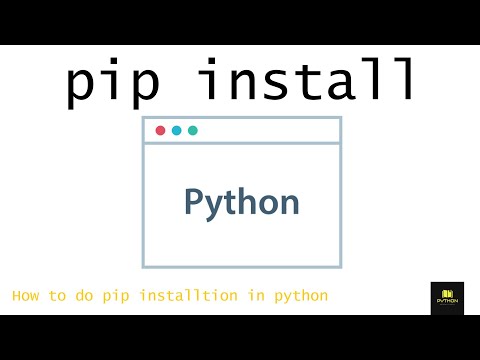 how to install any module by pip install in python?