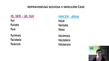 Co jsou dva stěžejní časy španělštiny?
