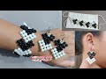 Elegant Love Pearl Beaded Bracelet &amp; Earrings || Konektor Masker Mutiara Bentuk Hati || love beads