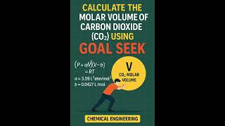 Molar Volume of CO₂ at High Pressure Using van der Waals EOS | Excel Goal Seek #Thermodynamics Guide