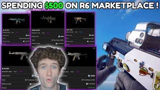 SPENDING $500 ON THE R6 MARKETPLACE (GLACIER, GOLD DUST, AND MORE!)