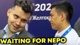 Abdusattorov Doesn’t WANT to START The CLOCK Before Nepomniachtchi ARRIVES But Arbiter STARTS It
♜ Visit our deals page for our limited time offers!: https://events.chess24.com/deals/?utm_source=youtube.com&utm_medium=owned_social&utm_campaign=chess24.5
♜ Become a Premium member to get access to everything chess24 has to offer: https://explore.chess24.com/premium?utm_source=youtube.com&utm_medium=owned_social&utm_campaign=chess24.5
► Watch live and on-demand shows: https://chess24.com/en/live/video/?utm_source=youtube.com&utm_medium=owned_social&utm_campaign=chess24.5
► Follow top tournaments with our state-of-the-art broadcast system: https://chess24.com/en/watch/live-tournaments?utm_source=youtube.com&utm_medium=owned_social&utm_campaign=chess24.5
► Play chess in our playzone: https://chess24.com/en/play/chess?utm_source=youtube.com&utm_medium=owned_social&utm_campaign=chess24.5
► Improve your chess by learning from grandmasters in interactive videos: https://chess24.com/en/learn/videoseries?utm_source=youtube.com&utm_medium=owned_social&utm_campaign=chess24.5 Abdusattorov Doesn’t WANT to START The CLOCK Before Nepomniachtchi ARRIVES But Arbiter STARTS It